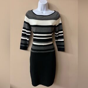 Lauren Ralph Lauren Striped Knit Dress, Size S. EUC work wear